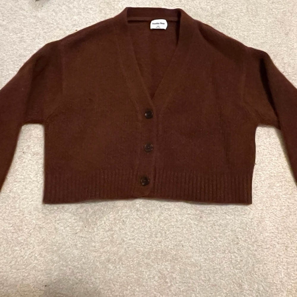 Aritzia Rich Brown Women's Cardigan